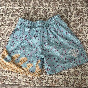 Baseball Lifestyle 101 blue and pink ice cream shorts